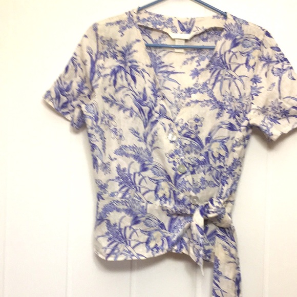 H&M women’s linen blouse , extra small - Picture 1 of 8